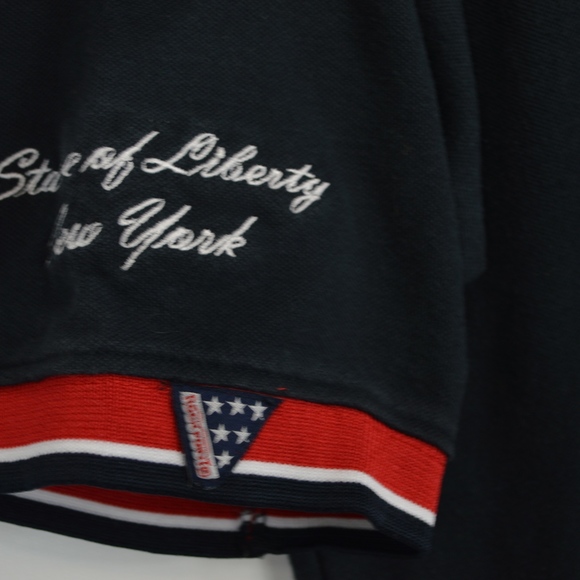 Vintage Rock Point Mens Large Patriotic Polo Shirt - Picture 4 of 6